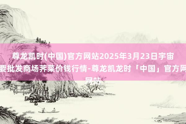 尊龙凯时(中国)官方网站2025年3月23日宇宙主要批发商场荠菜价钱行情-尊龙凯龙时「中国」官方网站
