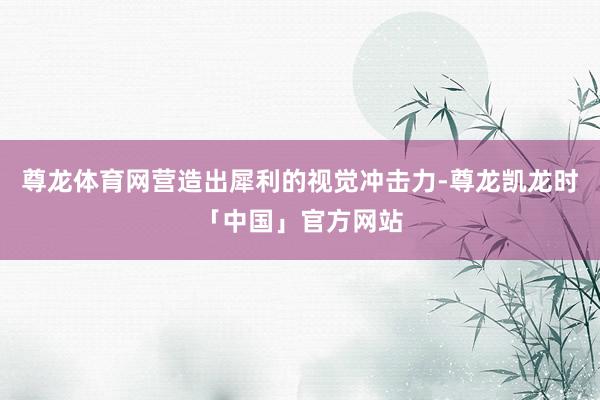 尊龙体育网营造出犀利的视觉冲击力-尊龙凯龙时「中国」官方网站